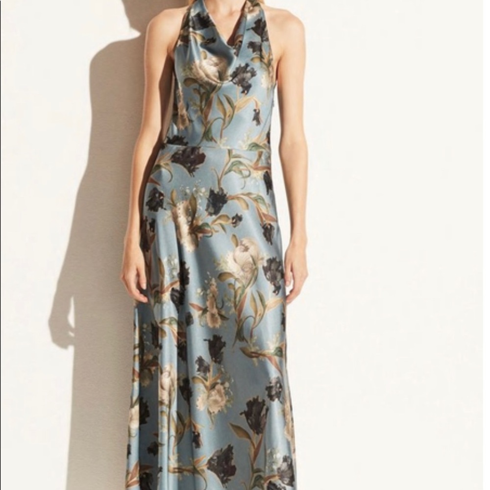 Vince Nouveau Tulip Halter Neck Cowl Dress